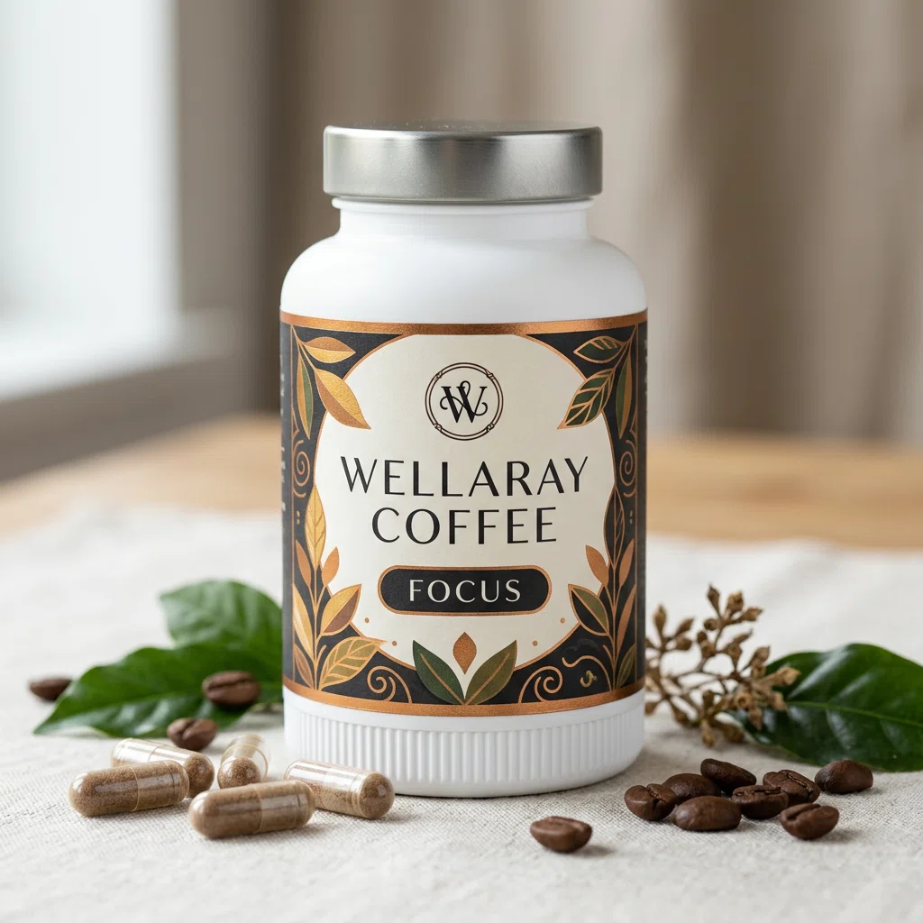 Wellaray Coffee supplement box on a plain background